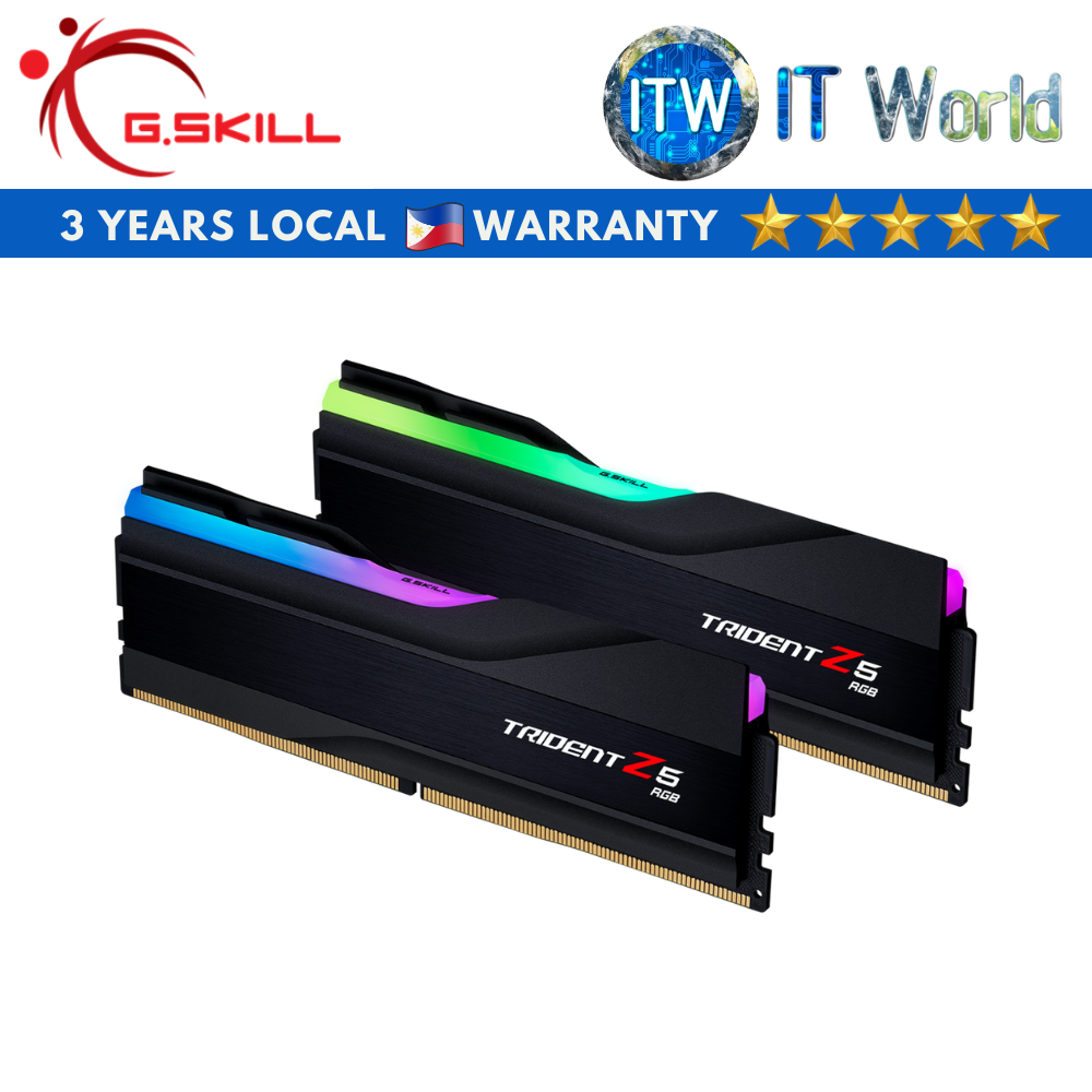 G.skill Trident Z5 RGB 64GB (2x32GB) DDR5-6400 CL32 Desktop Memory (F5-6400J3239G32GX2-TZ5RK)