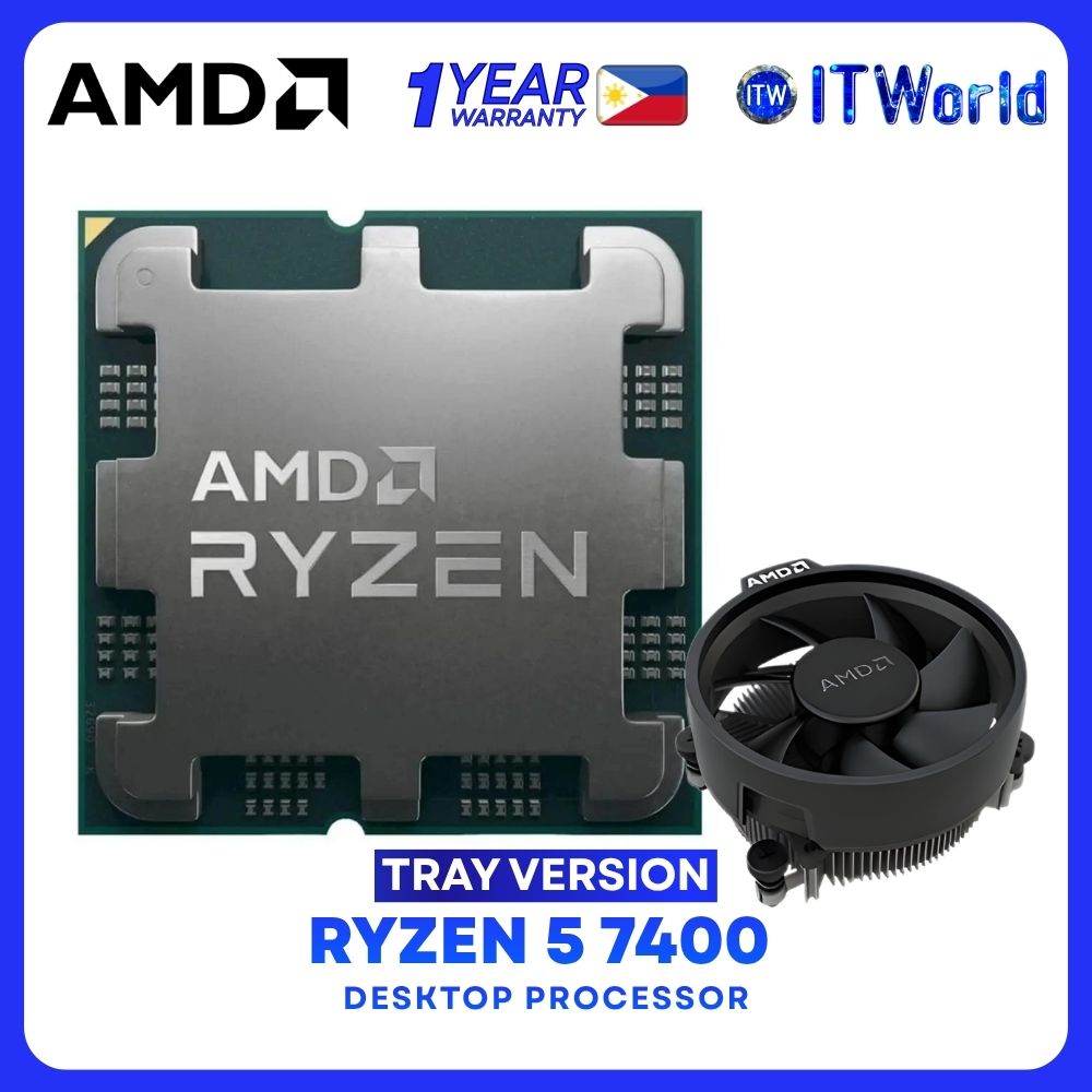 AMD Ryzen 5 7400 6Cores 12Threads Desktop Processor - Tray Type
