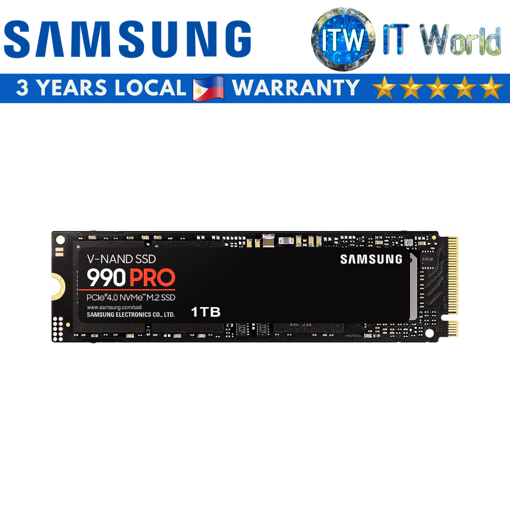 Samsung 990 Pro 1TB NVMe M.2 Internal SSD (MZ-V9P1T0BW)