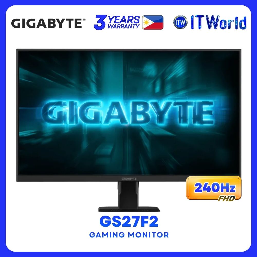 Gigabyte GS27F2 - 27" 1920x1080 FHD / 240Hz / IPS / 1ms MPRT / Gaming Monitor GP-GS27F2-AP
