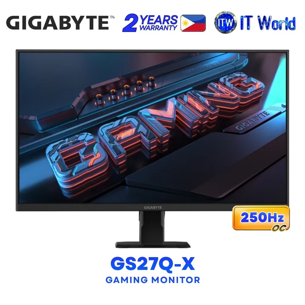 Gigabyte GS27Q X - 27" 2560x1440 QHD / 250Hz OC / IPS / 1ms MPRT / Gaming Monitor GP-GS27Q-X-EK
