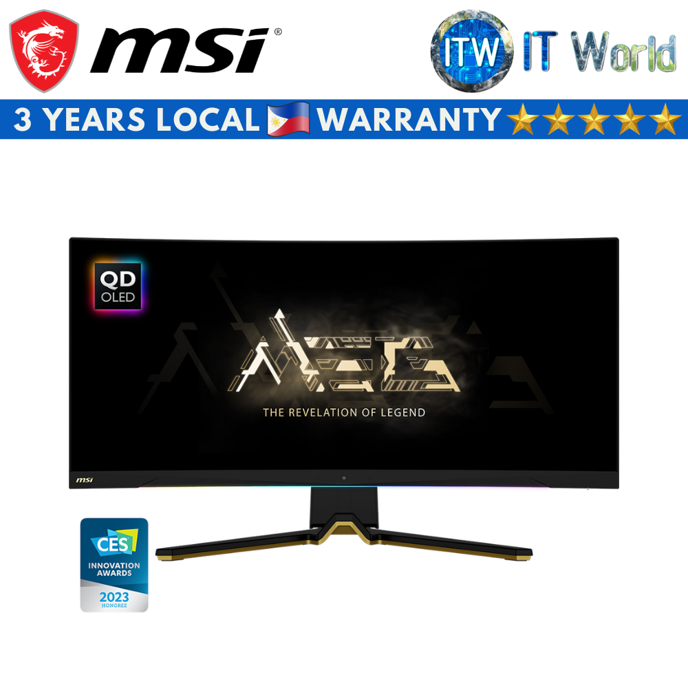 MSI MEG 342C QD-OLED Gaming Monitor 34&quot; UWQHD / 175Hz / QD-OLED / Curved 1800R / 0.03ms
