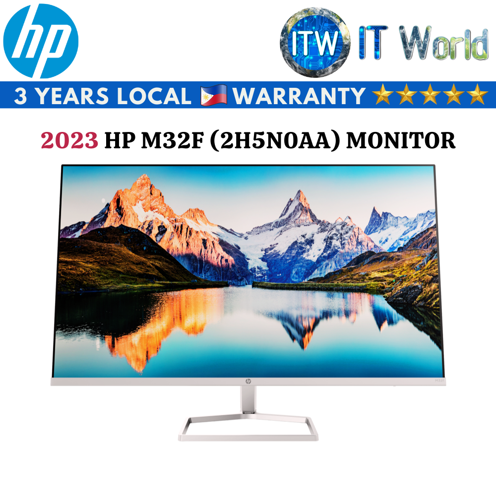 HP M32F 2H5N0AA - 32&quot; (1920 x 1080 FHD) / 75Hz / IPS / 7ms / Flicker-free Monitor (2023 Model)