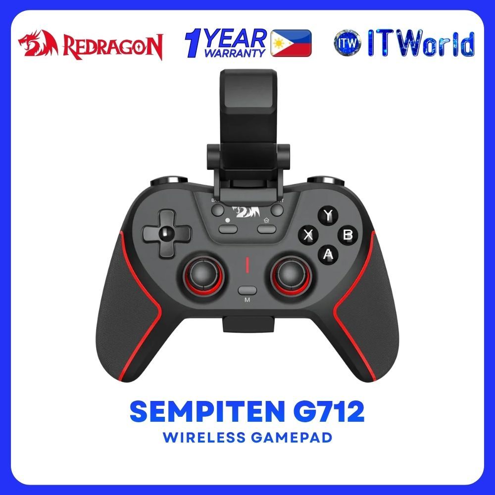 Redragon Sempiten G712 Wireless Gamepad Phone Holder PC Android Controller itw