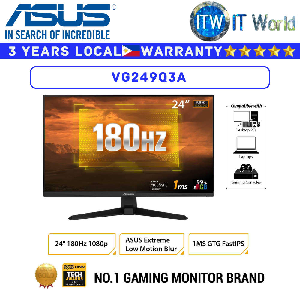 ASUS Gaming Monitor TUF Gaming VG249Q3A 24&quot; 1920x1080 FHD / 180Hz / IPS / 1ms GTG