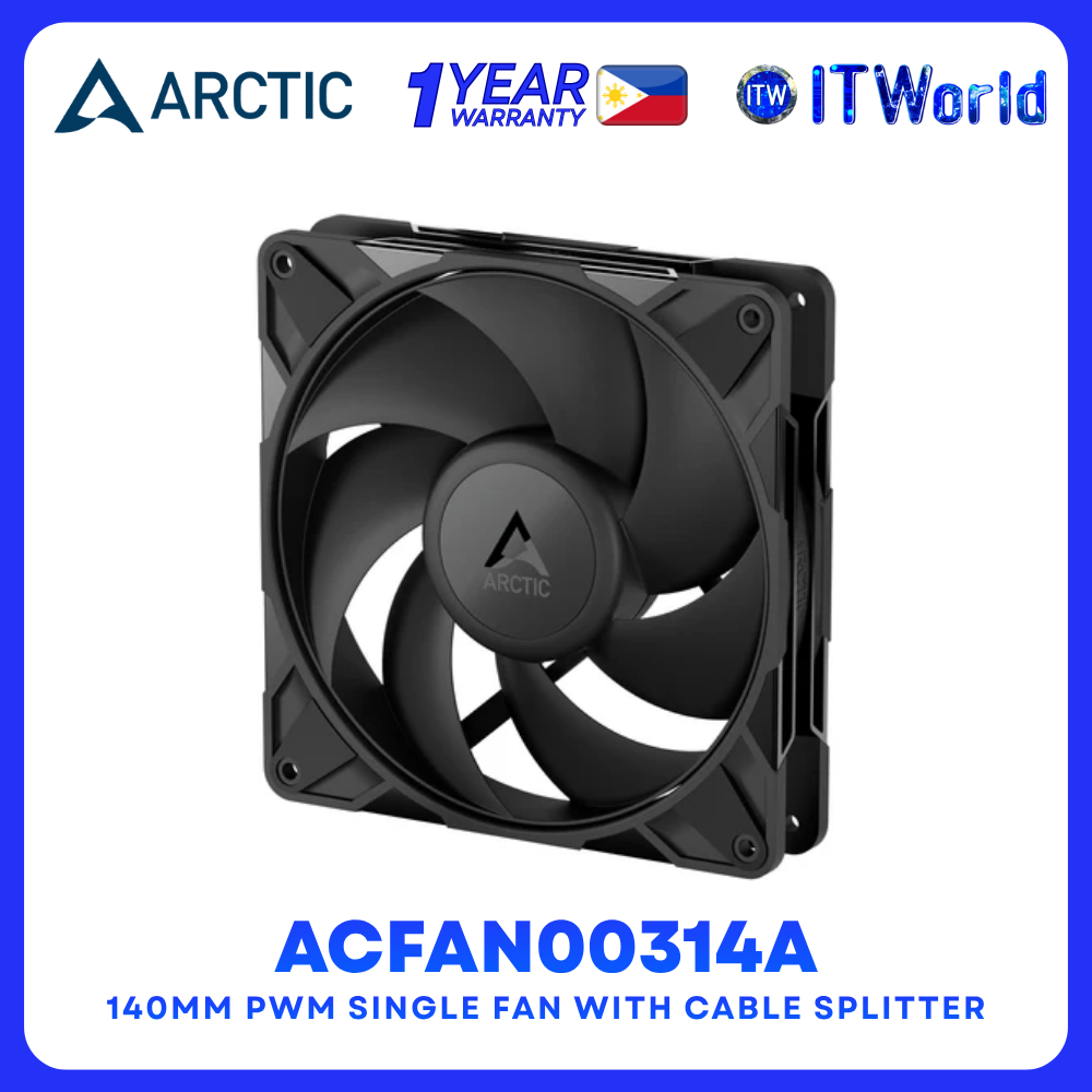 Arctic P14 Pro PST 140mm PWM Single Fan with Cable Splitter ACFAN00314A itw