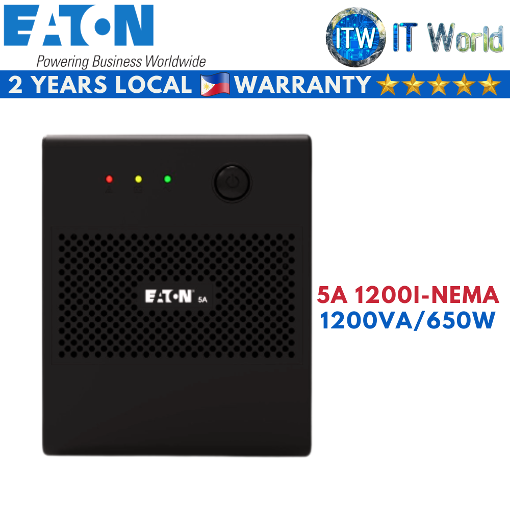 Eaton 5A 1200I-NEMA 1200VA/650W Tower Single-Phase Line Interactive UPS