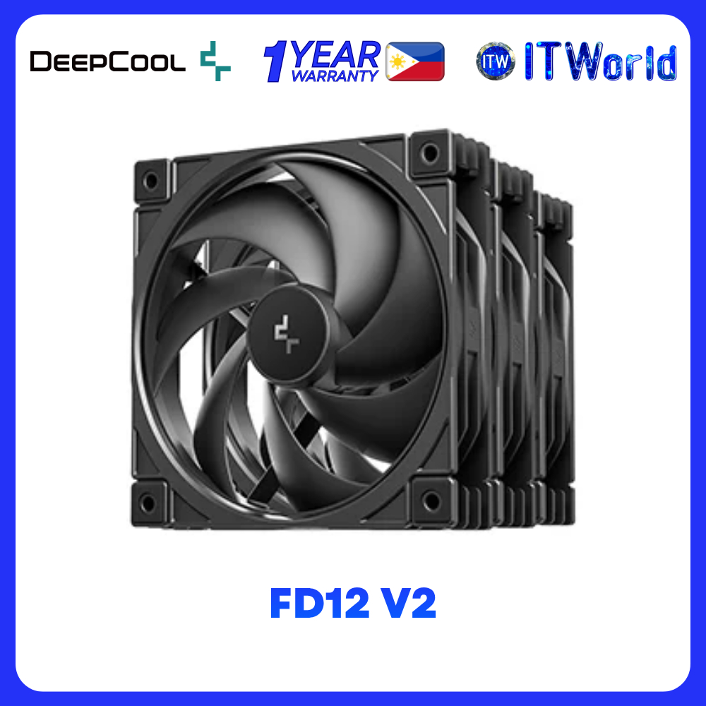 DeepCool FD12 V2 3IN1 120mm PWM Fans 2500RPM 79.89CFM Hydro Bearing itw