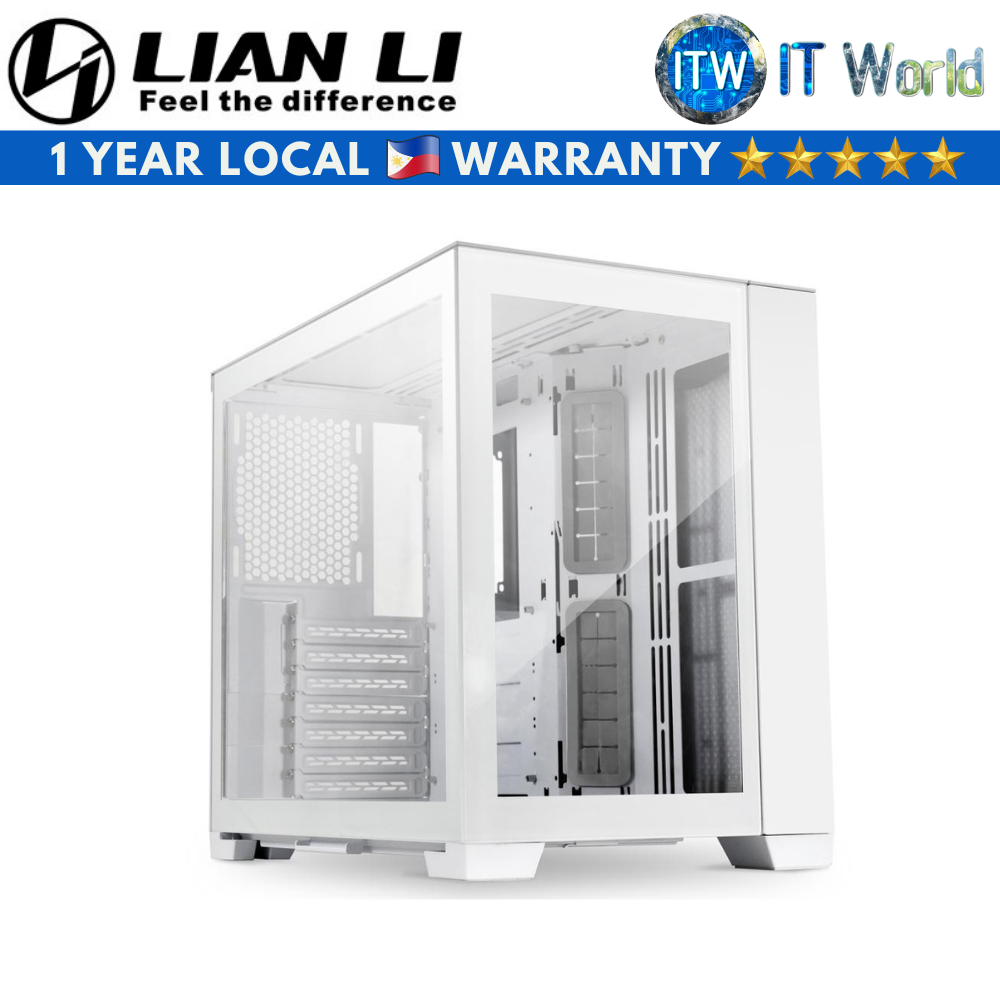 Lian li Dynamic Mini Redefine Modularity Snow White Tempered Glass PC Case (O11DMINI-S)