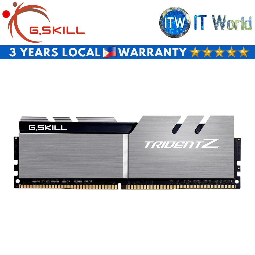 G.skill Trident Z 32GB (2x16GB) DDR4-3200 CL16 1.35V RAM (F4-3200C16D-32GTZSK)