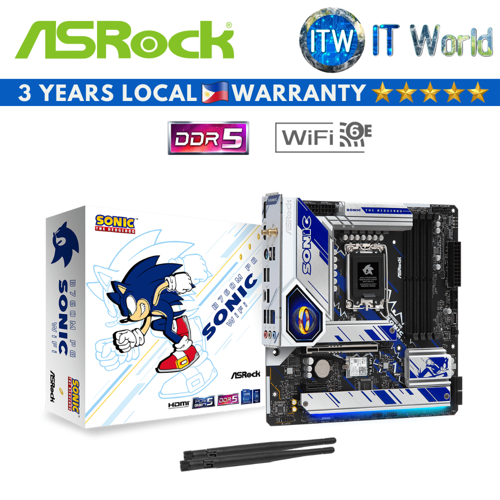 Asrock B760M PG Sonic WIFI MicroAtx LGA1700 DDR5 Motherboard