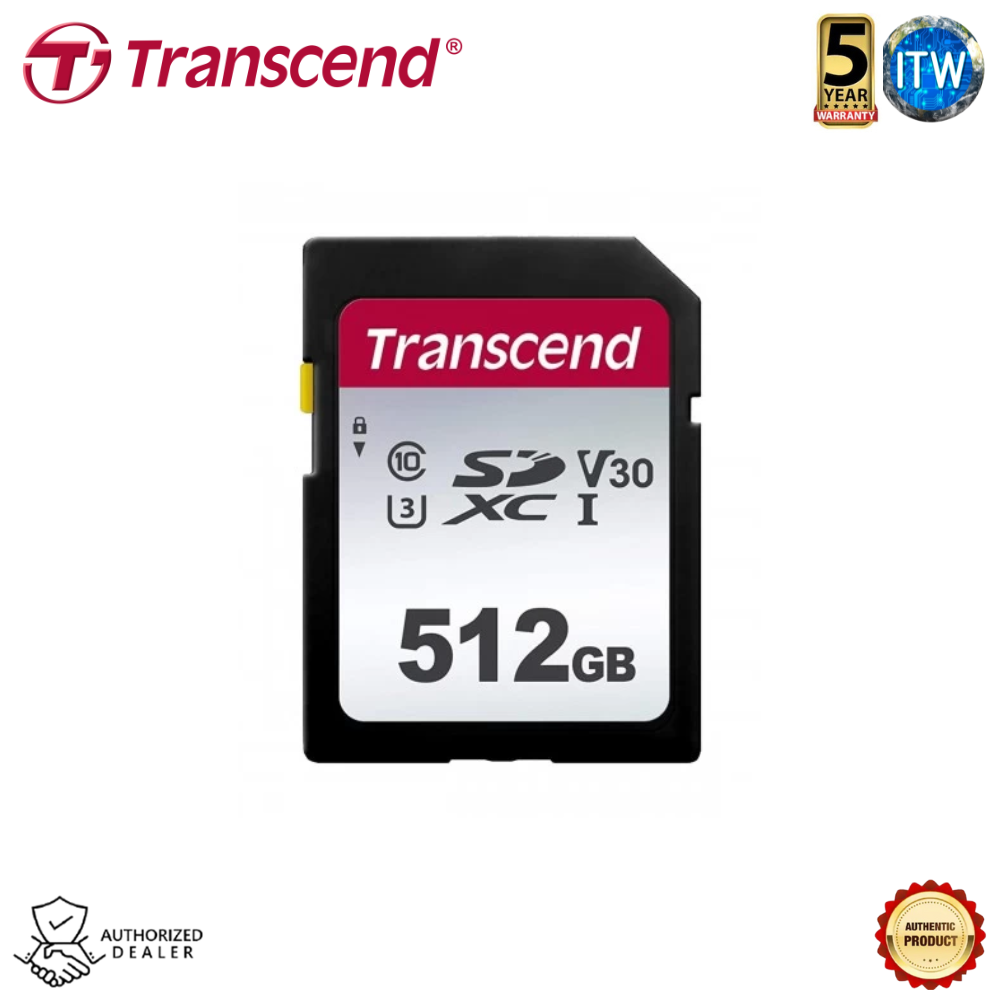 Transcend SDXC/SDHC 300S Memory Card (512GB / 1TB) (512GB)