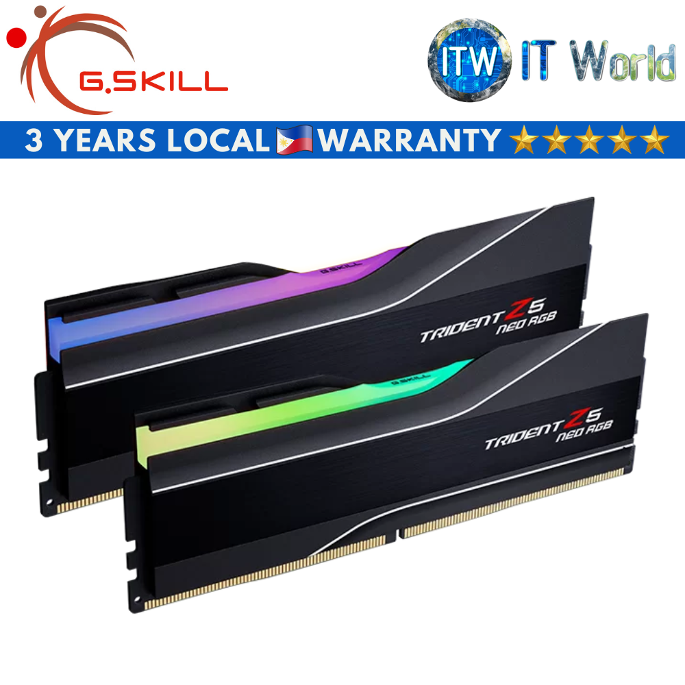 G.skill Trident Z5 Neo RGB 64GB (2x32GB) DDR5-6000 CL32 1.40V RAM (F5-6000J3238G32GX2-TZ5NR)