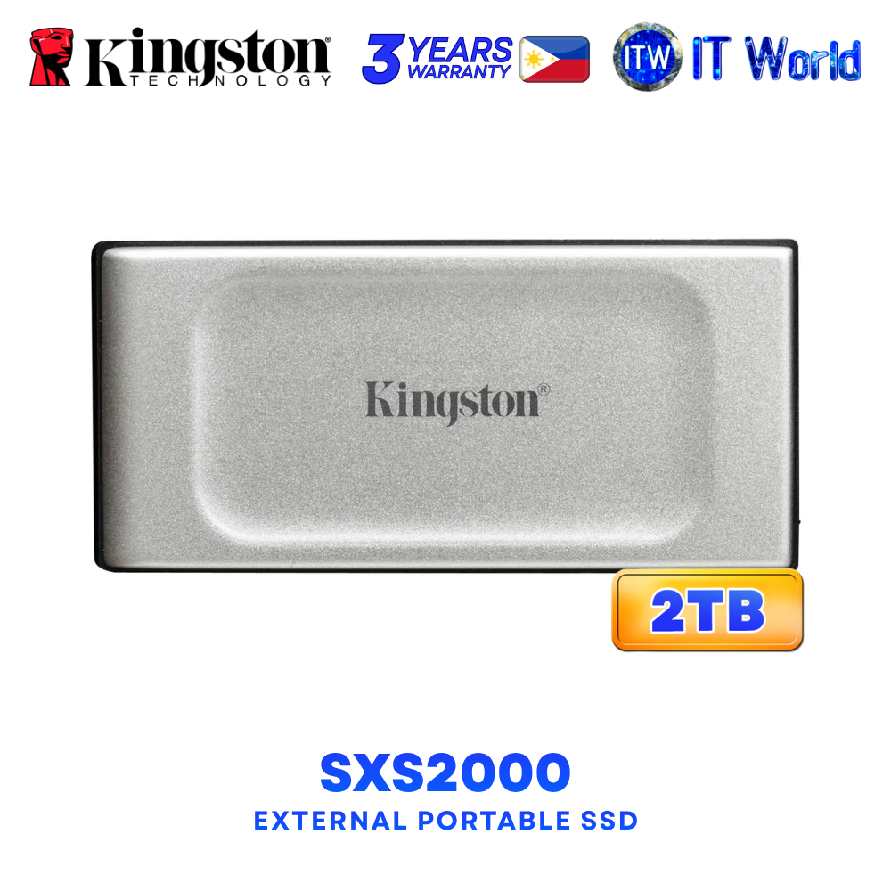 Kingston XS2000 USB Type-C USB 3.2 Gen 2x2 Pocket-Sized External Portable SSD - 2TB SXS2000/2000GA