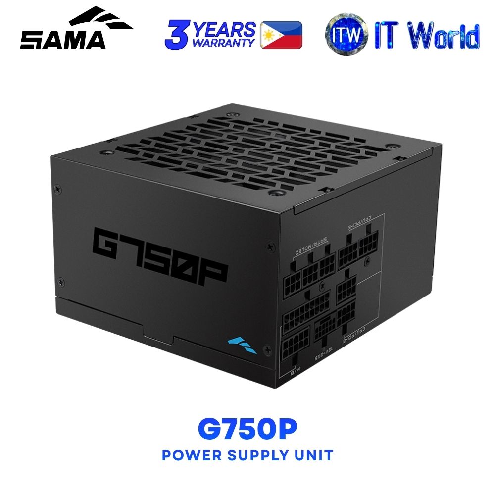 Sama G750P 750W ATX 3.1 80Plus Gold Certified Fully Modular Power Supply Unit HAT-750yzB1-GP
