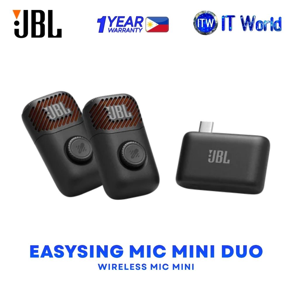 JBL EasySing Mic Mini Duo Wireless Microphone Black - JBLESMICMINIDUO