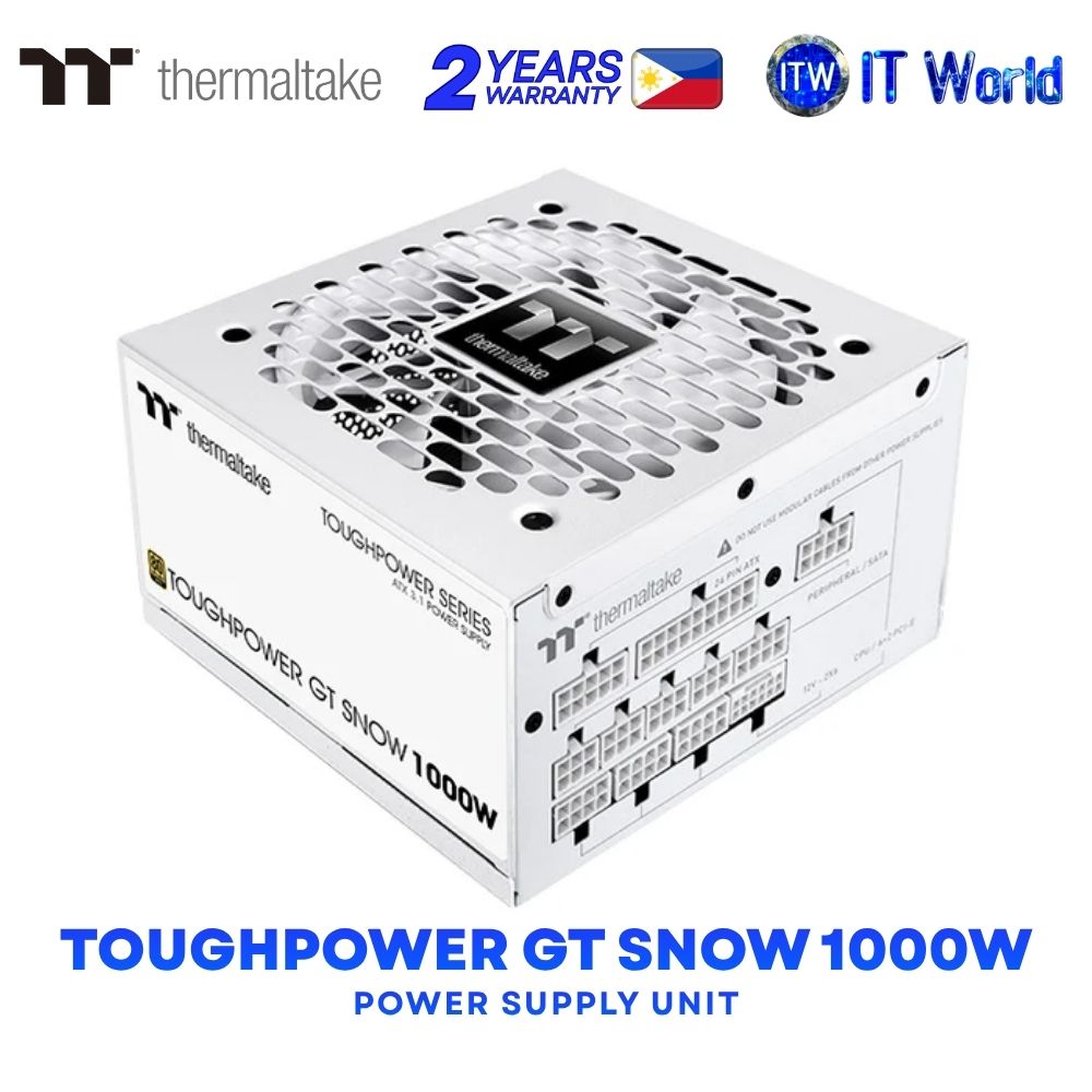 Thermaltake Toughpower GT Snow 1000W 80+ Gold Fully Modular Power Supply Unit PS-TPT-1000FNFAGU-W