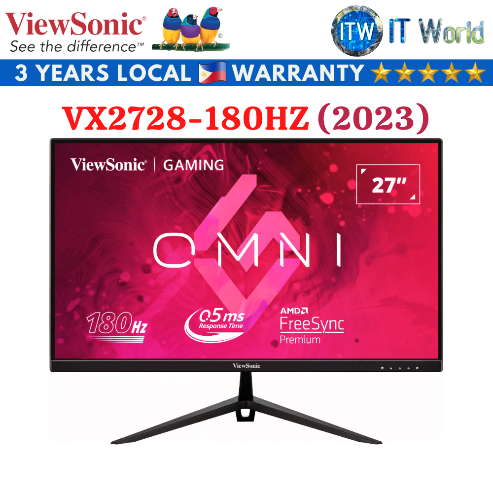 Viewsonic VX2728 / 27&quot; 1920x1080 (FHD) / IPS / 0.5ms Flicker-free Gaming Monitor (2023 Model)