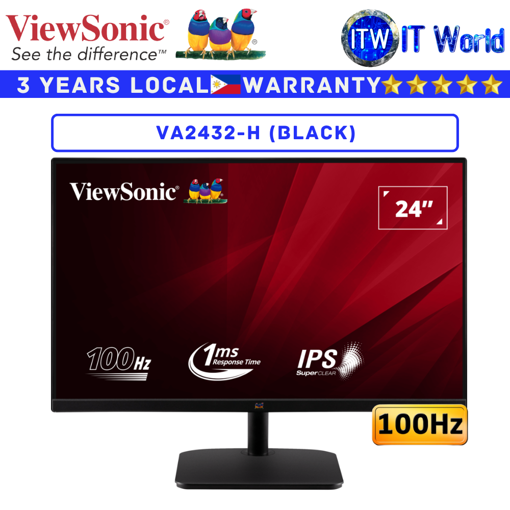 Viewsonic Gaming Monitor VA2432-H 24&quot; FHD / 100Hz / IPS / 1ms MPRT (Black)