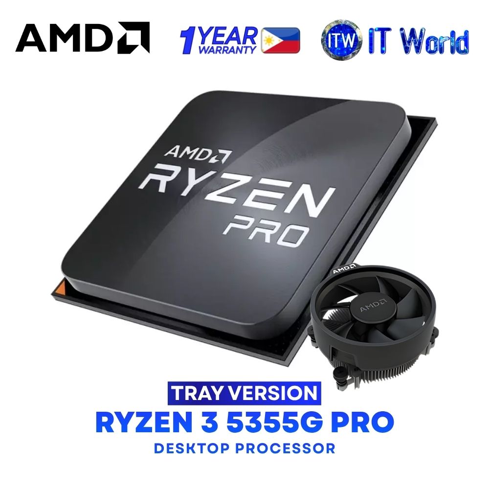 AMD Ryzen 3 PRO 5355G 4-Cores 8-Threads Desktop Processor - Tray Type