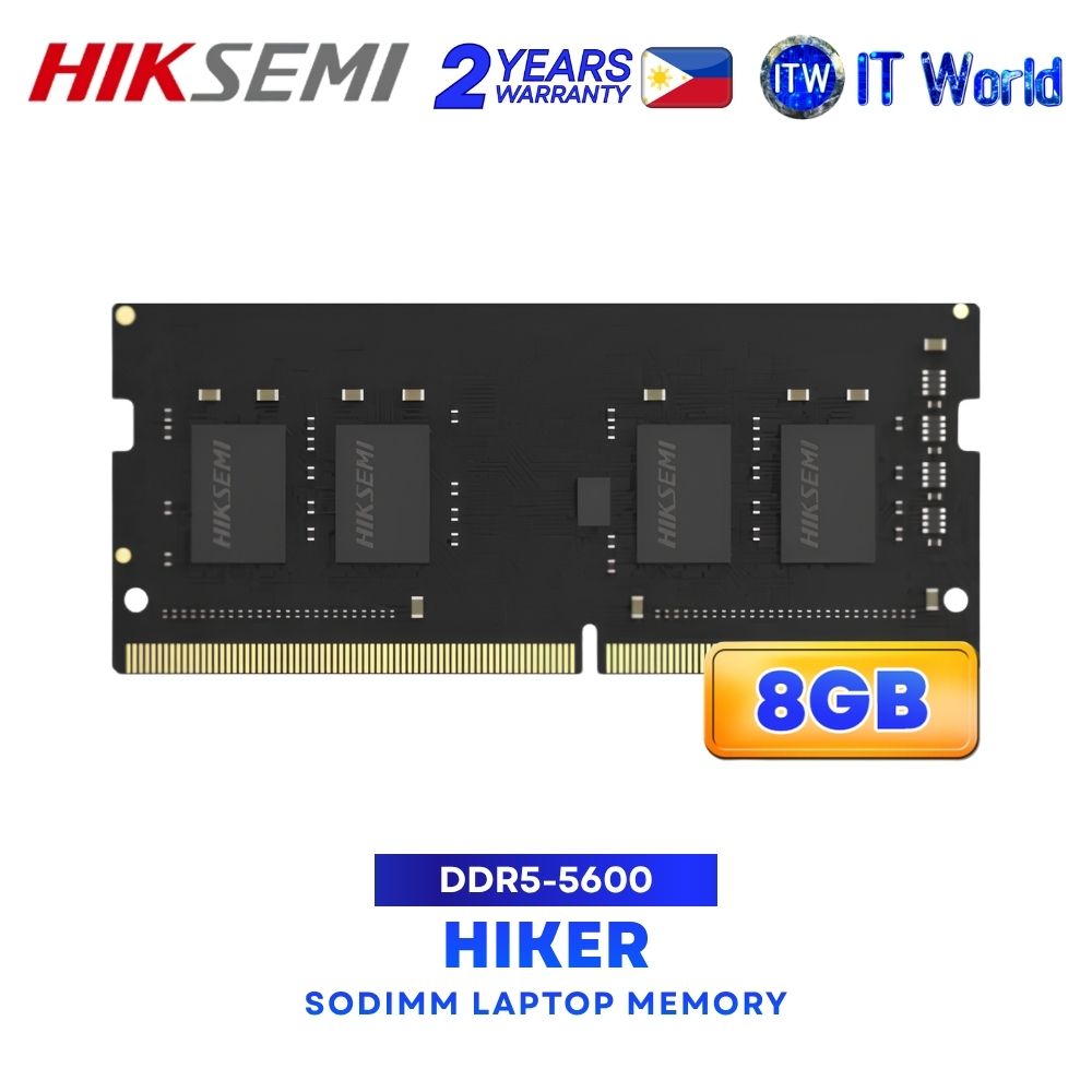 Hiksemi Hiker 8GB (1x8GB) / 16GB (1x16GB) DDR5-5600Mhz Single Kit SODIMM Laptop Memory  HSC508S56Z1 8G