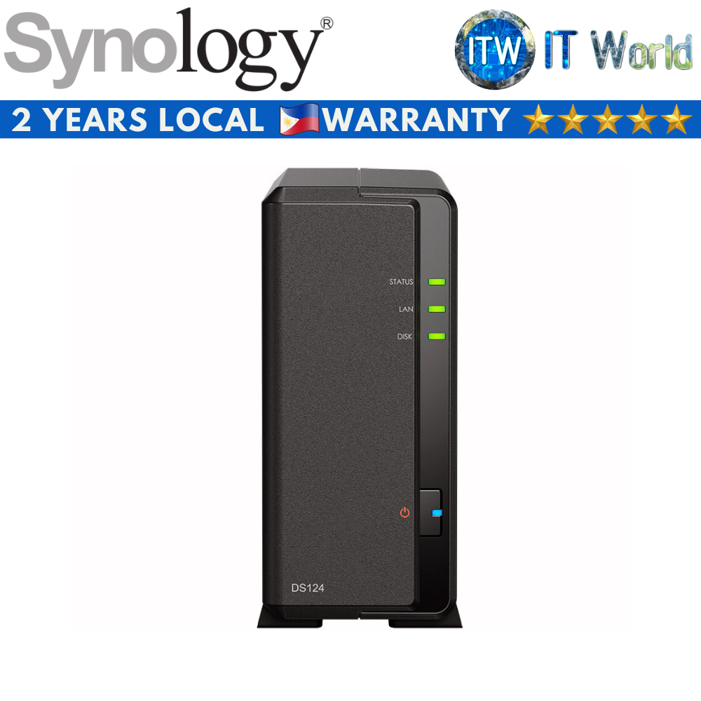 Synology Diskstation DS124 1-Bay Network Attached Storage (NAS)