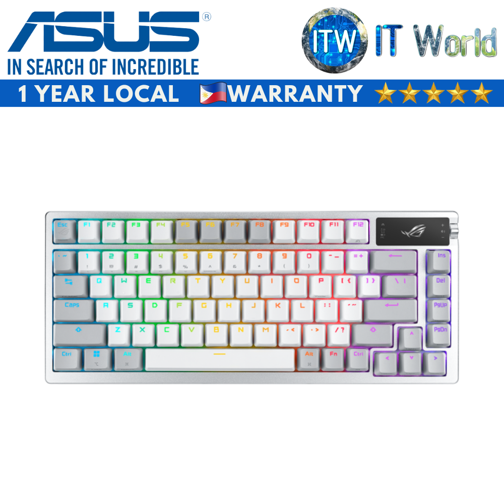Asus M701 ROG Azoth Wireless DIY Custom Gaming Keyboard (White) (PBT) (NX Storm Switches)