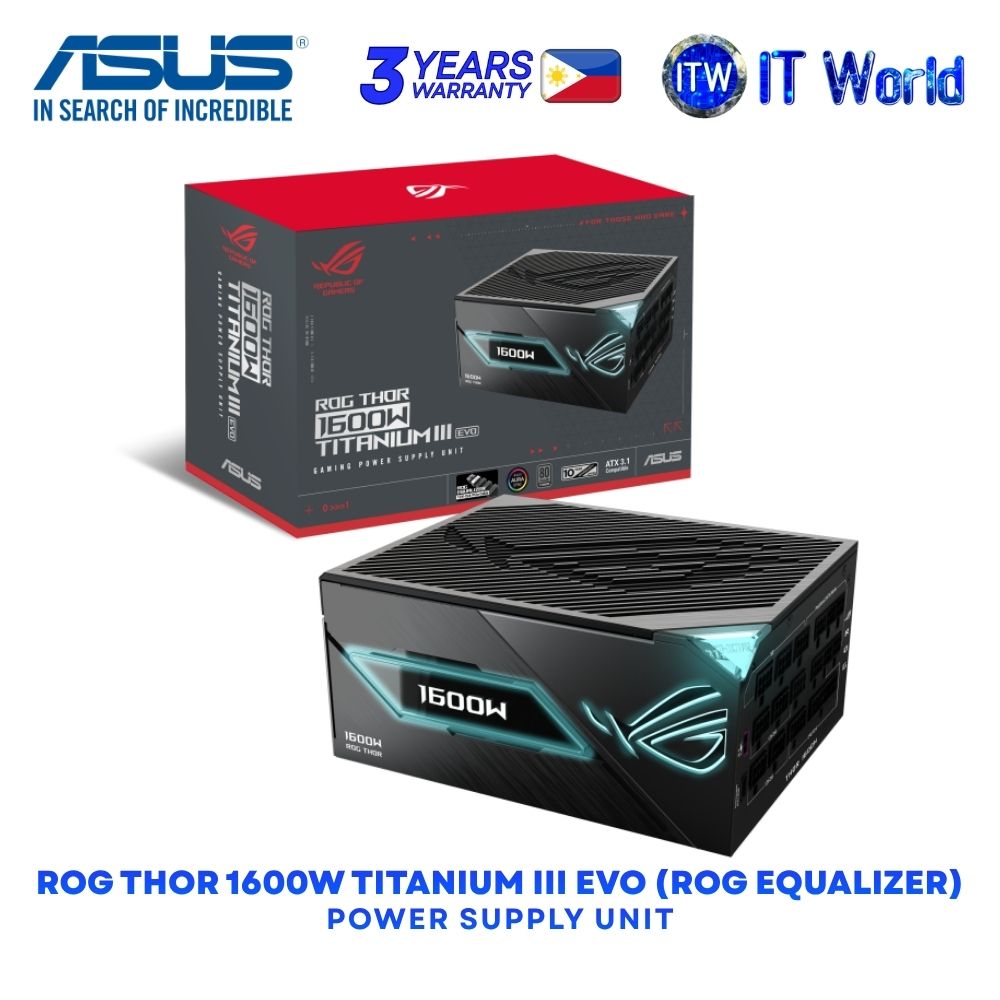 ASUS ROG Thor 1600W Titanium III EVO (ROG Equalizer) 80+ Titanium PSU ROG-THOR-1600T3-GAMING EVO