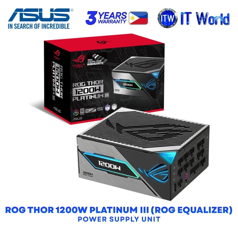 ASUS ROG Thor 1200W Platinum III (ROG Equalizer) Power Supply Unit ROG-THOR-1200P3-GAMING-E