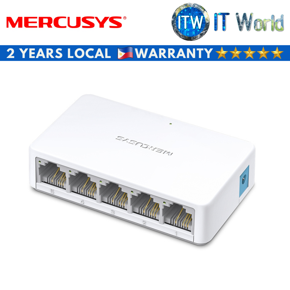 Mercusys MS105 5-Port 10/100Mbps Desktop Switch