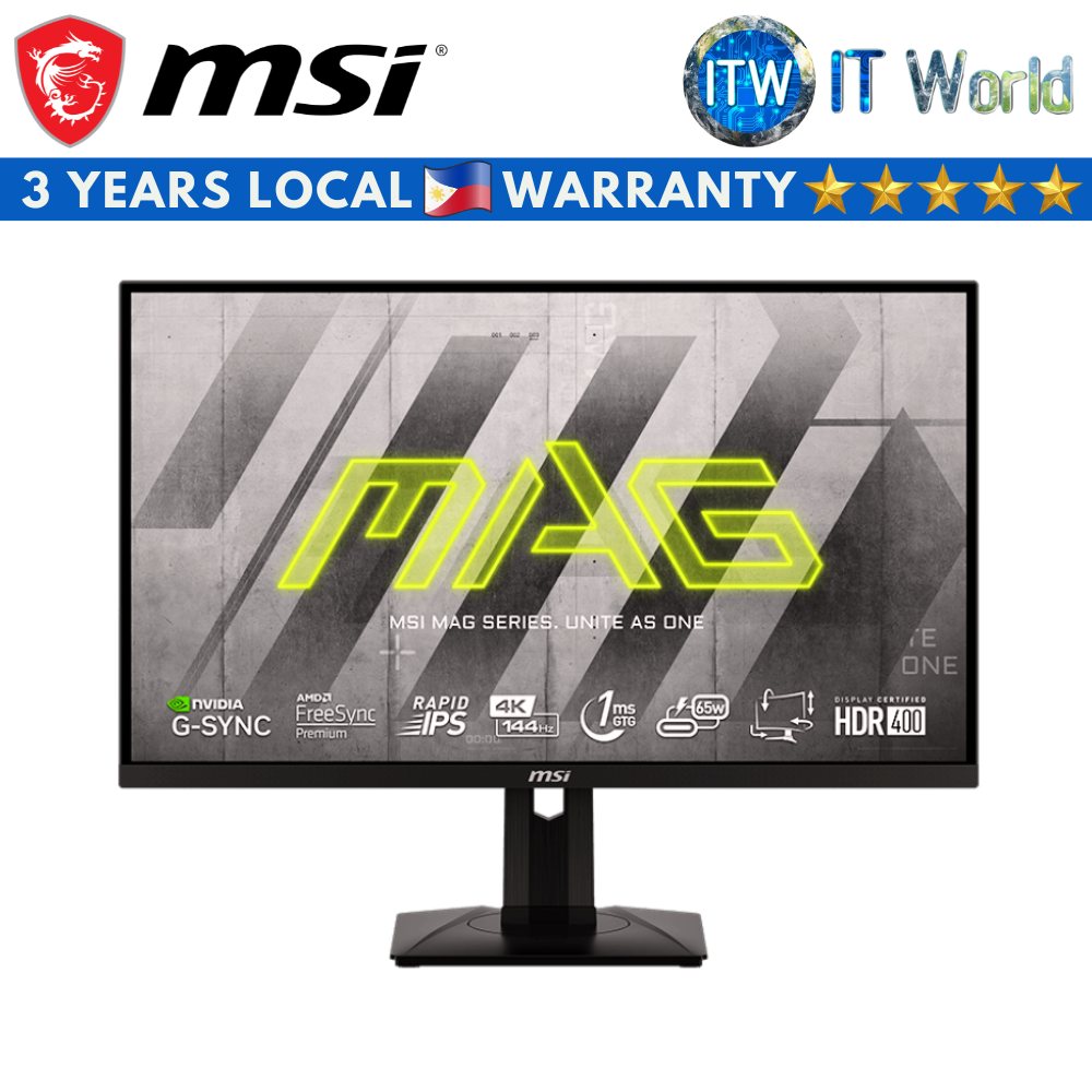 MSI MAG 274UPF - 27&quot; (3840 x 2160 UHD) / 144Hz / Rapid IPS / 1ms (GTG) Gaming Monitor
