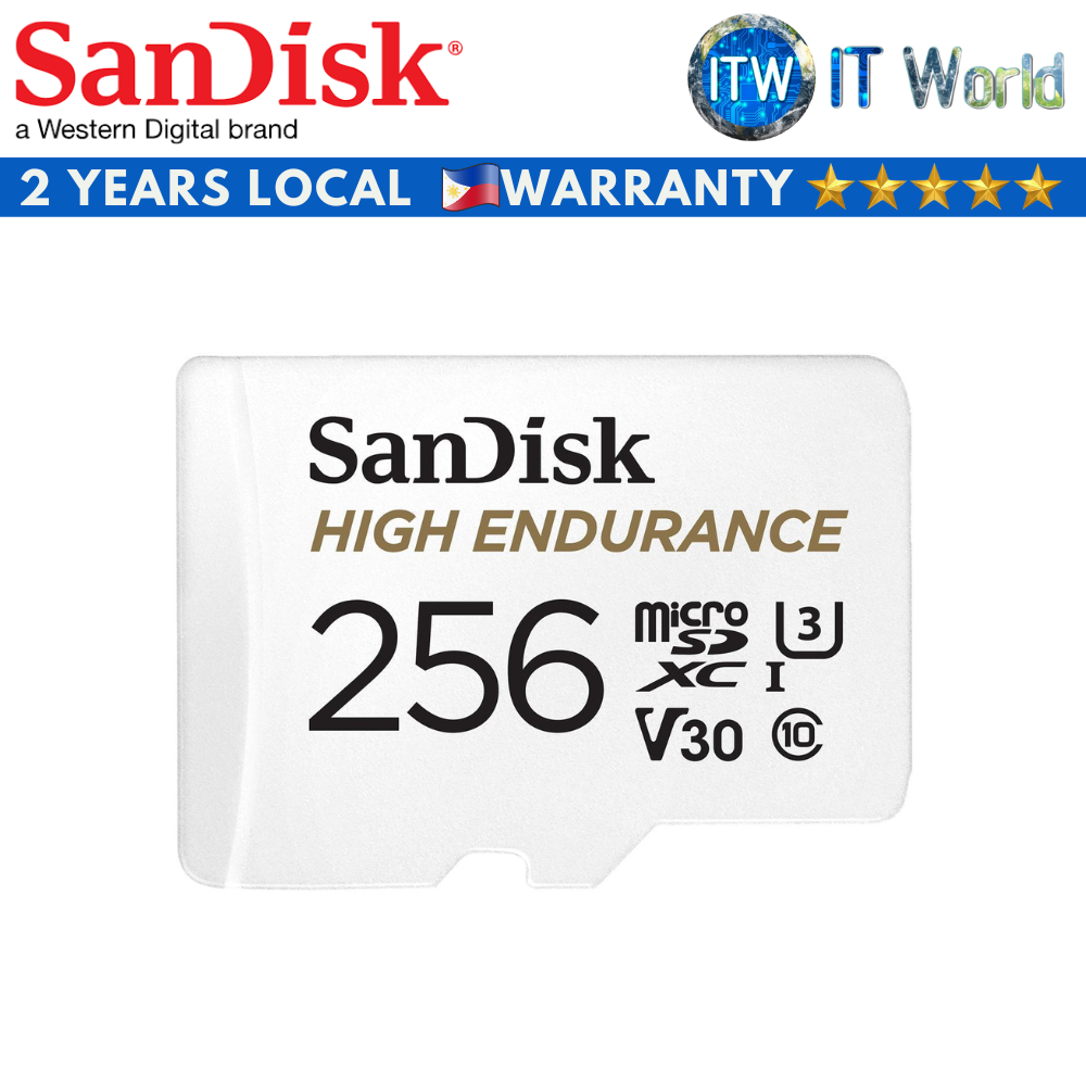 SanDisk High Endurance microSDXC Memory Card (32GB | 64GB | 128GB | 256GB) (256GB)