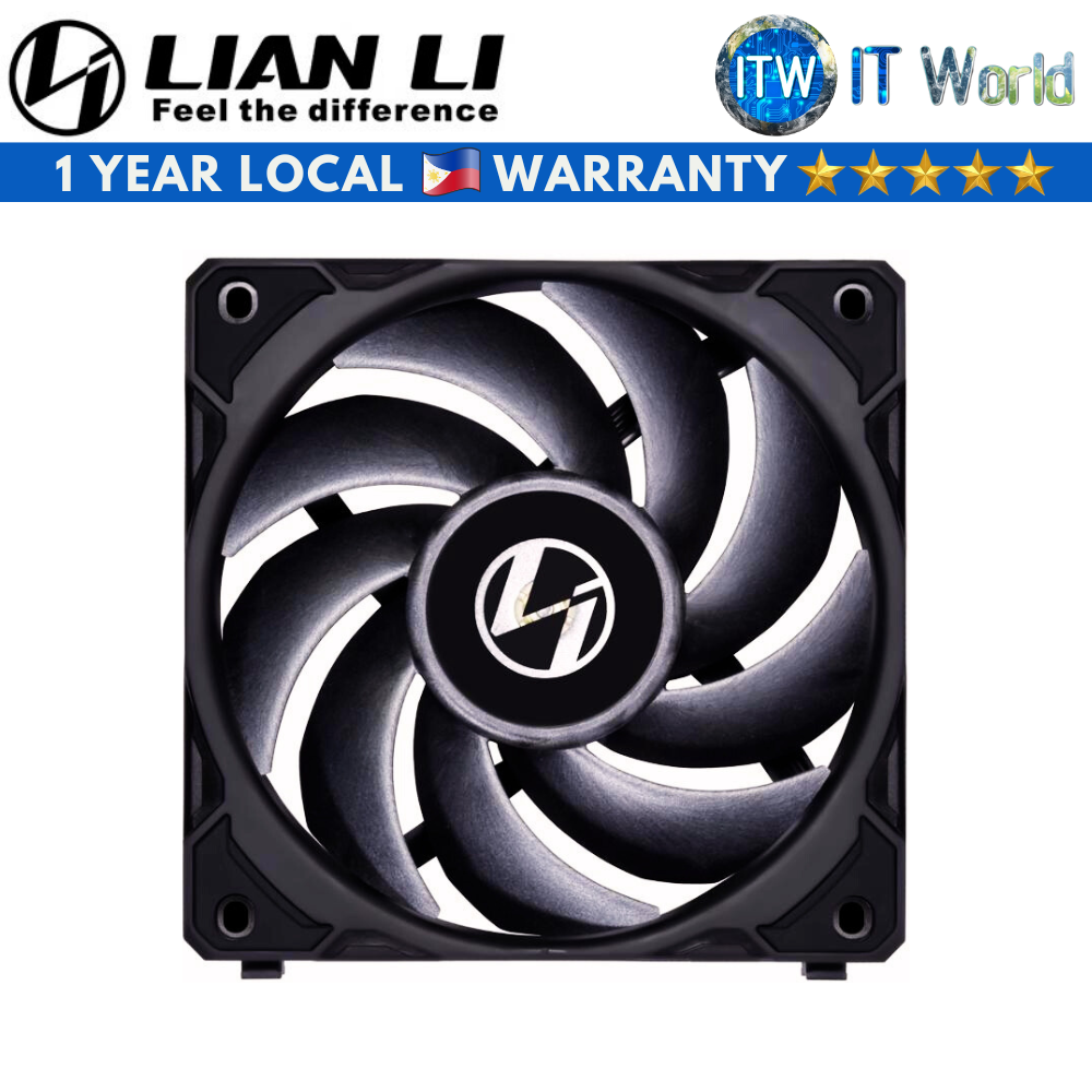 Lian Li Uni Fan P28 120mm Fluid Dynamic Bearing Single Fan (Black | White)