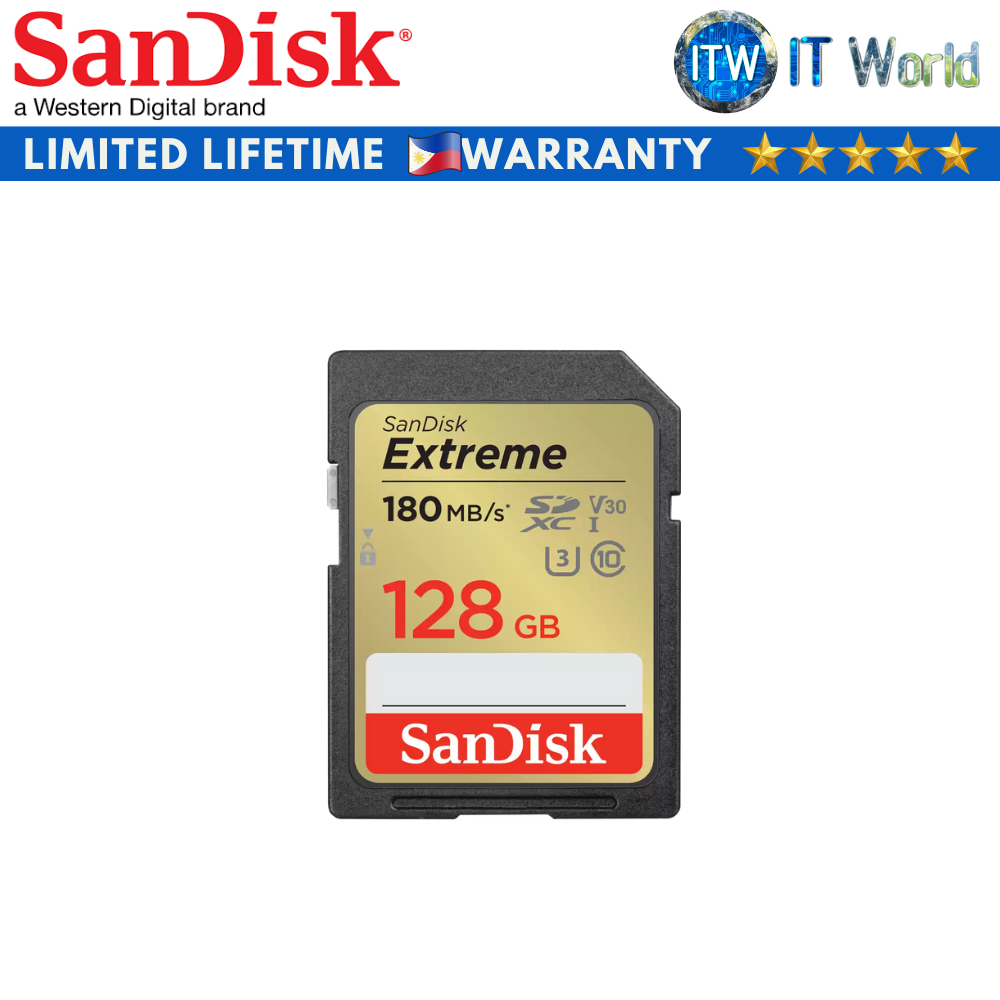 SanDisk Extreme SD UHS-I Memory Card (64GB | 128GB) (128GB)