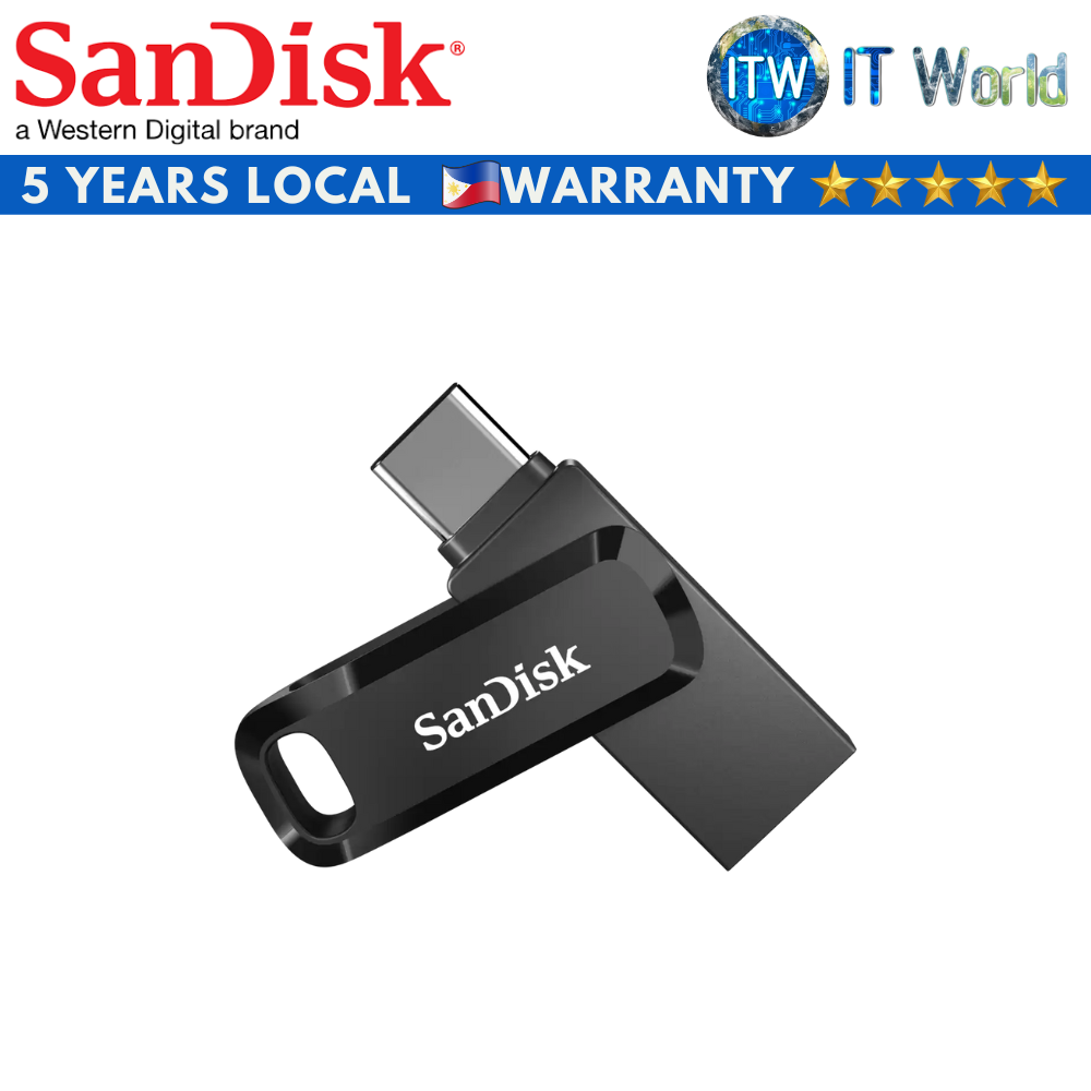 SanDisk 32GB Ultra Dual Drive Go USB Type-C Flash Drive (Black | Navy Blue)