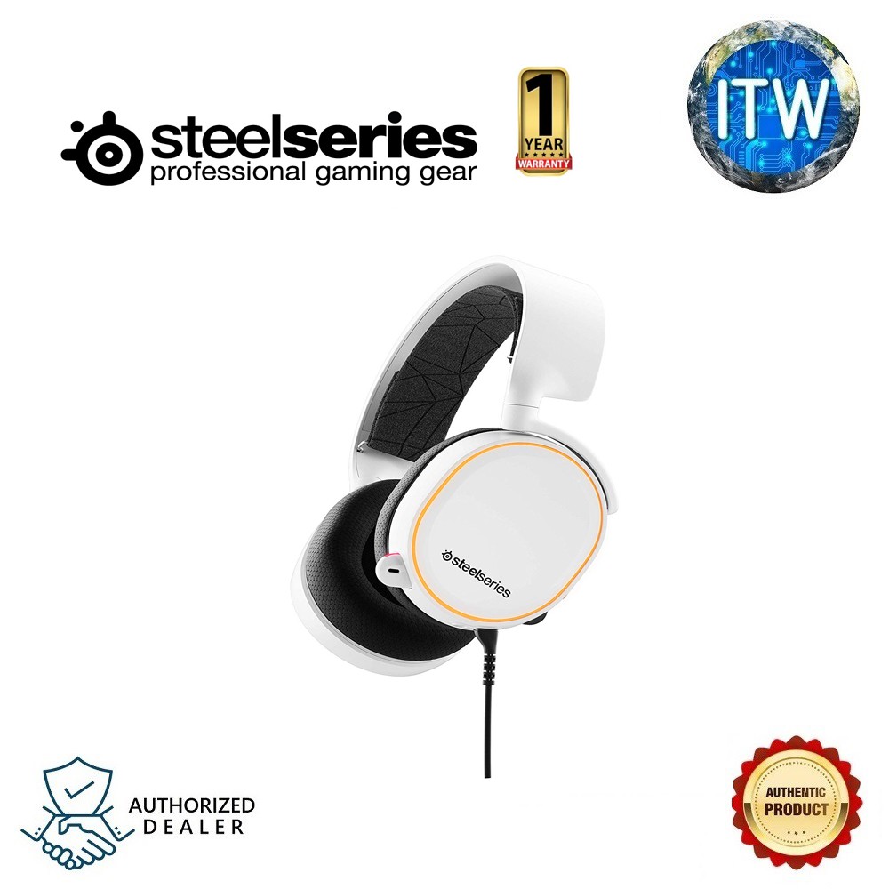 SteelSeries Arctis 5 2019 Edition RGB 7.1 Gaming Headset with DTS Headphone:X v2.0 Surround for PC and PlayStation 4