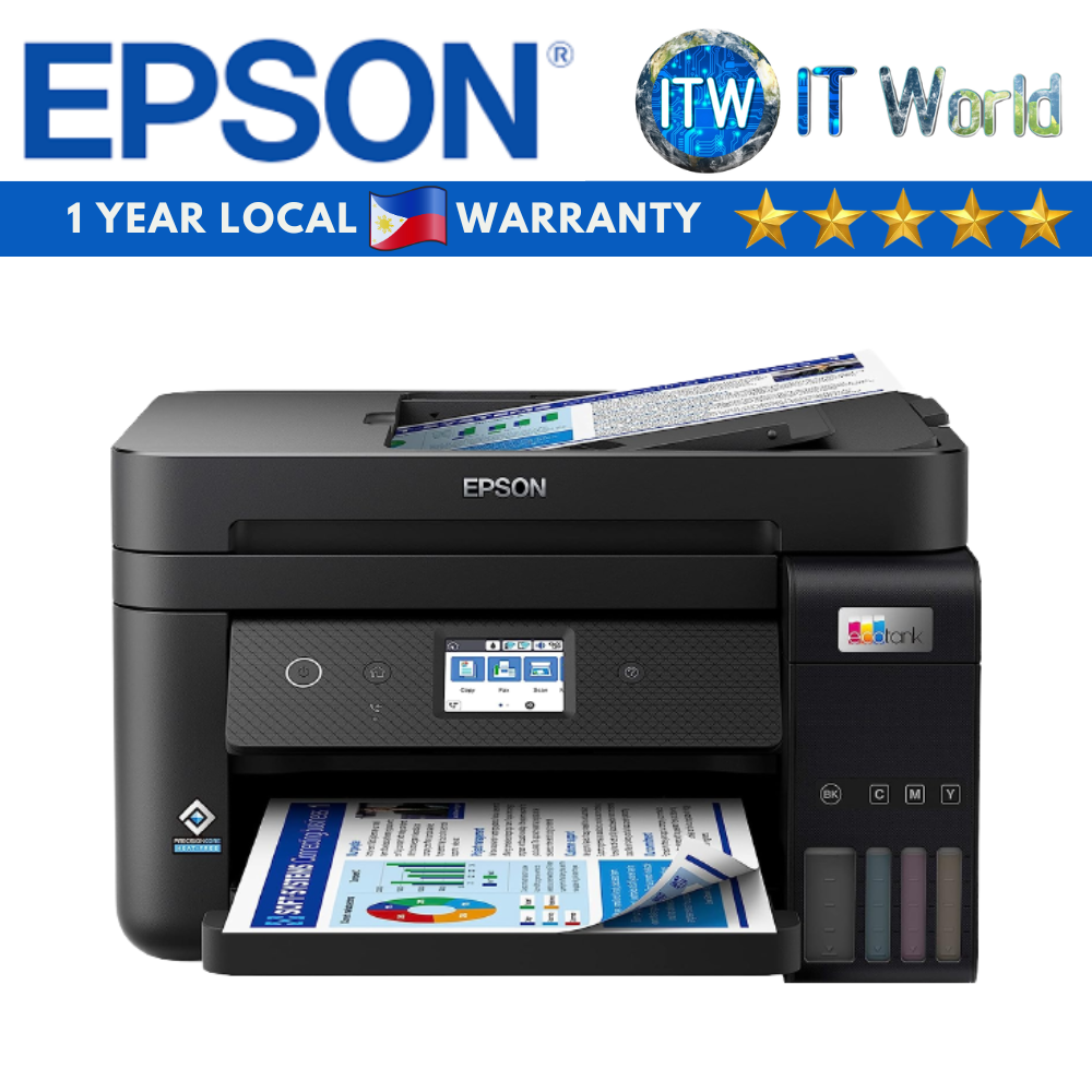 Itw | Epson Ecotank L6290 A4 Wi-Fi Duplex All-in-One Ink Tank Printer with ADF