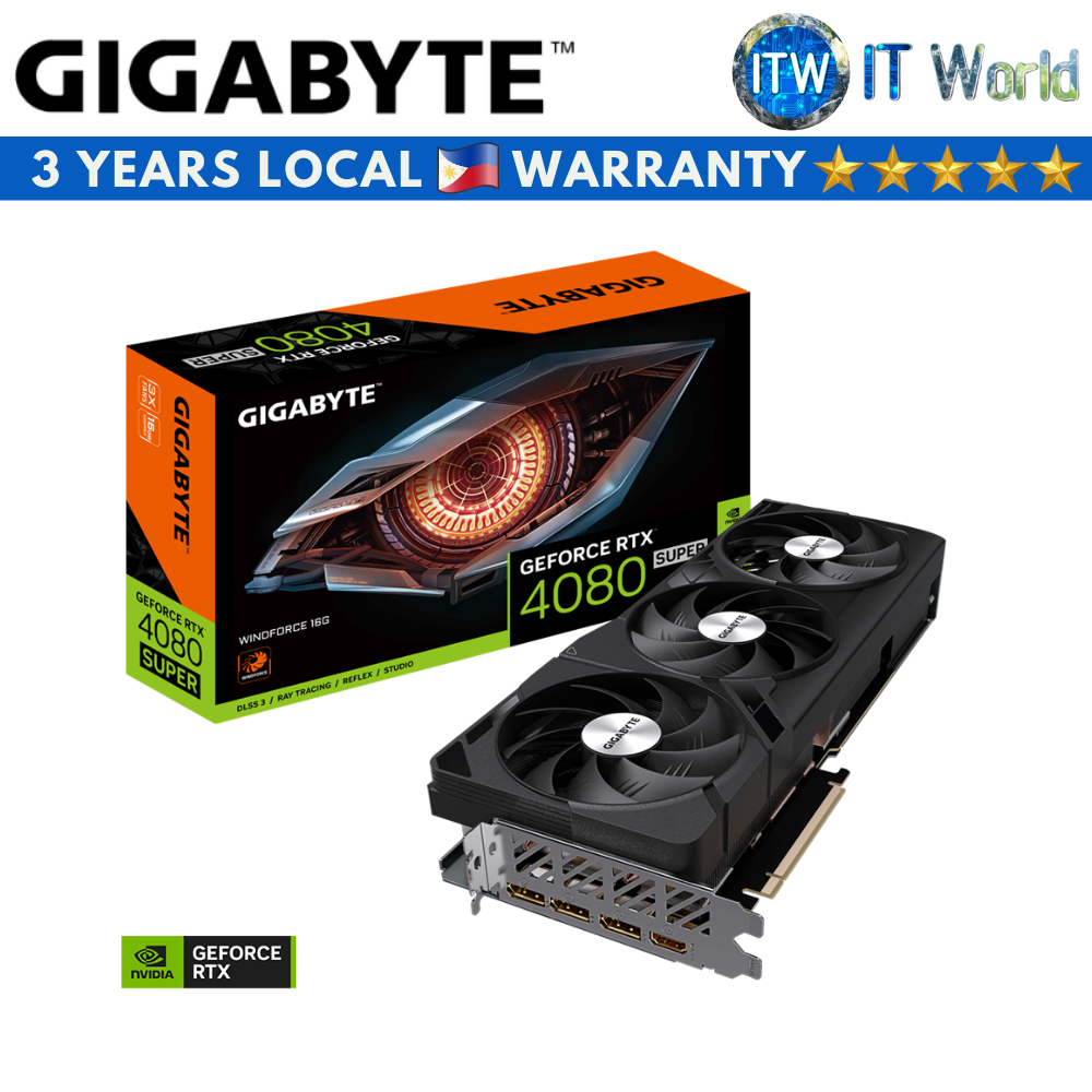 Gigabyte Geforce RTX 4080 Super Windforce 16GB GDDR6X Graphic Card (GV-N408SWF3-16GD)
