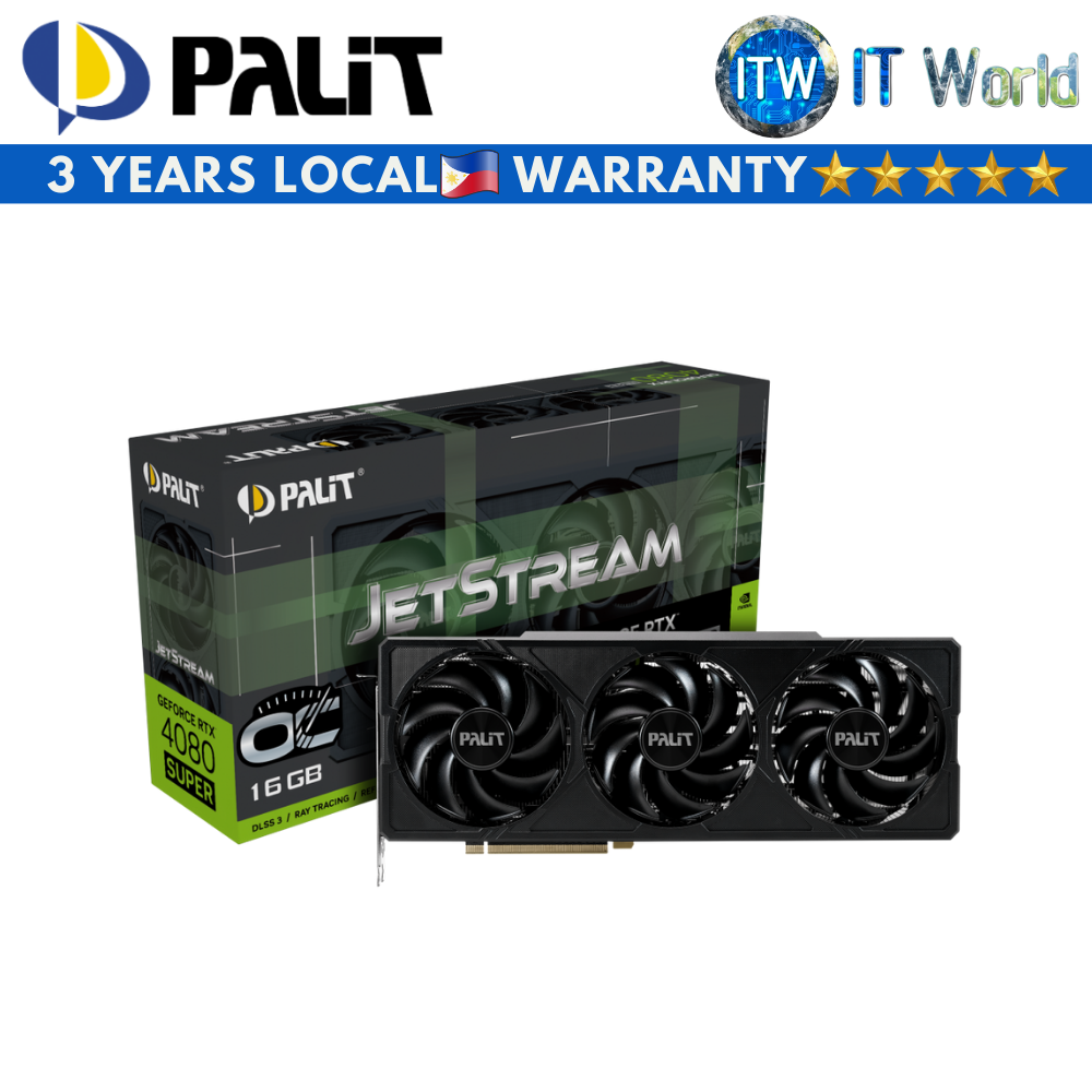 Palit GeForce RTX 4080 Super 16GB Jetstream OC GDDR6X Graphics Card (NED408SS19T2-1032J)