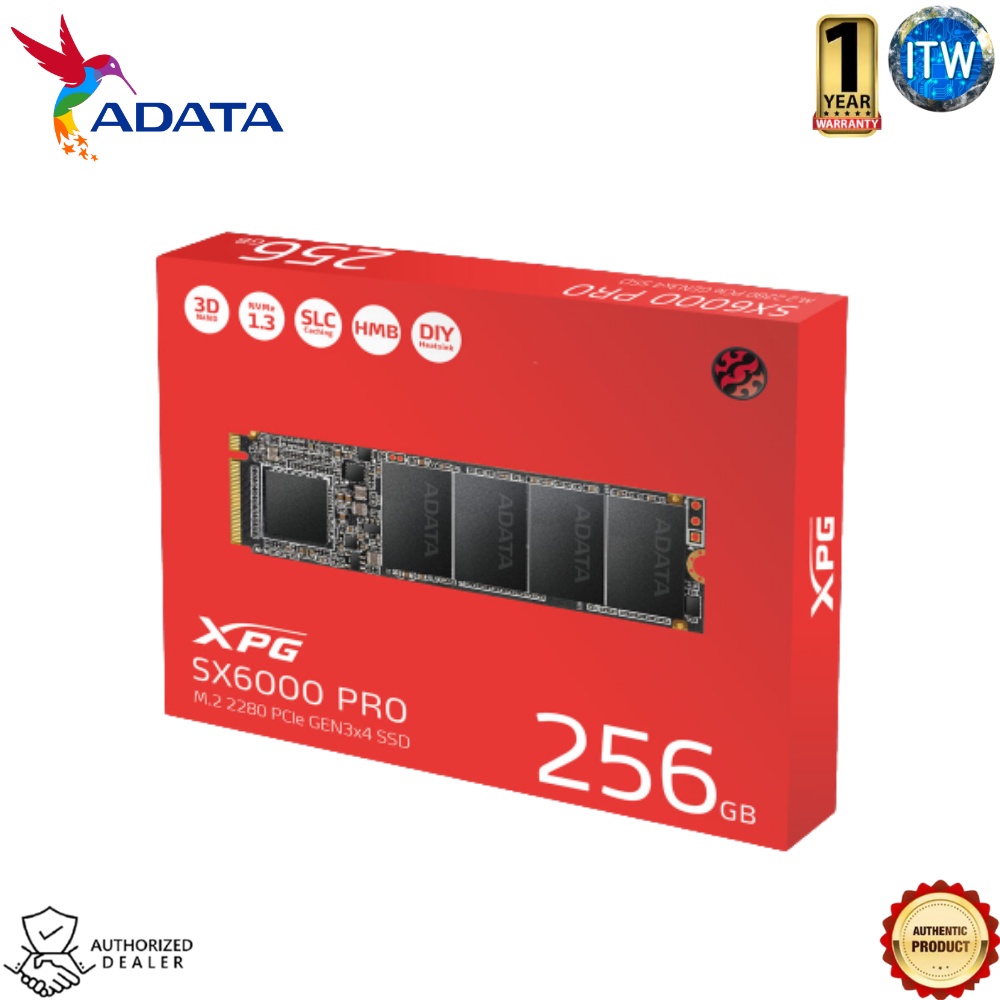 Adata XPG SX6000 Pro M.2 2280 PCIe Gen3x4 Internal SSD
