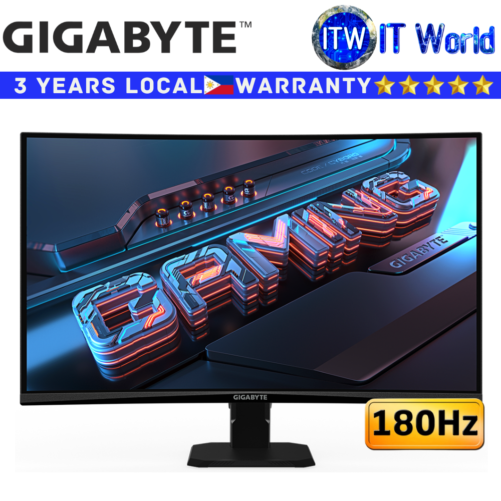 Gigabyte Curved Gaming Monitor GS27QCA 27&quot; QHD / 180Hz / VA / 1ms / 1500R (GP-GS27QCA-AP)