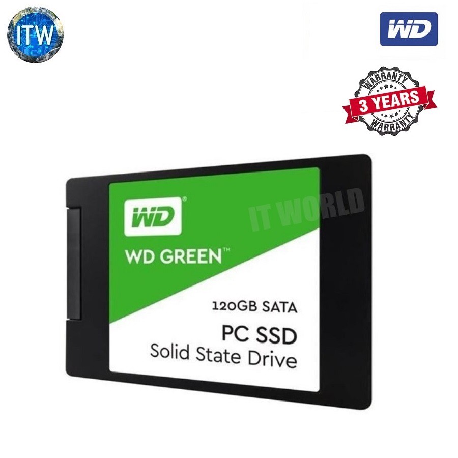 Western Digital WD Green 120GB 2.5&quot; SATA III 3D NAND SSD Solid State Drive - WDS120G2G0A