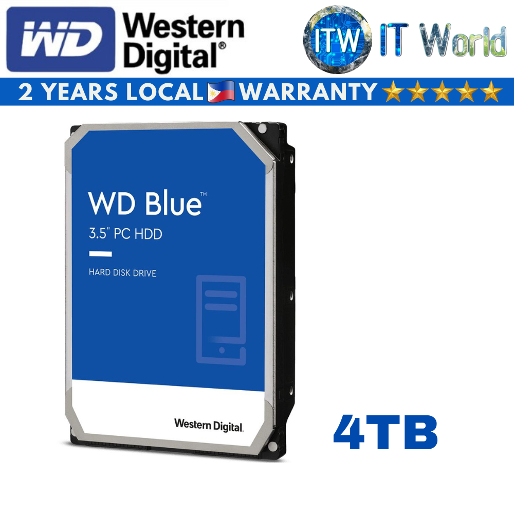 Western Digital Blue 4TB 3.5-inch 256MB 5400RPM PC HDD (WD40EZAZ-00SF3B0)