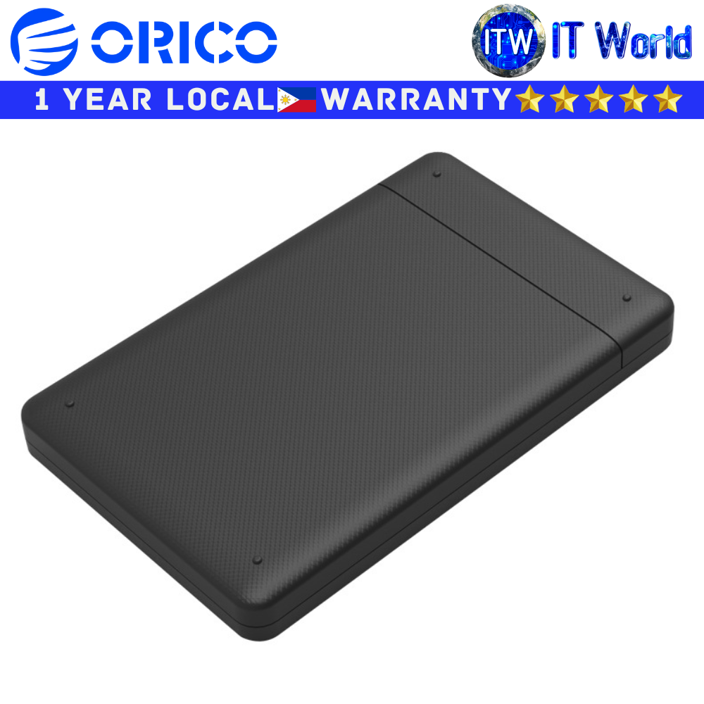 Orico Hard Drive HDD Enclosure 2577U3 Black 2.5&quot; SATA 3.0 USB 3.0 5Gbps (2577U3-BK-BP)