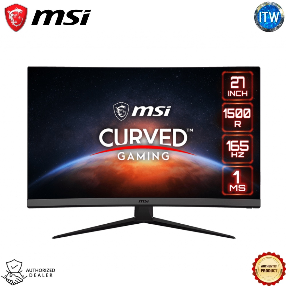 MSI Optix G27C7 27inch 1920 x 1080 (FHD) display (1500R) Curved Gaming™ Monitor
