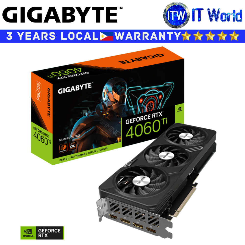 Gigabyte RTX 4060 Ti Gaming OC 16GB GDDR6 Geforce Graphic Card (GV-N406TGAMING-OC-16GD)