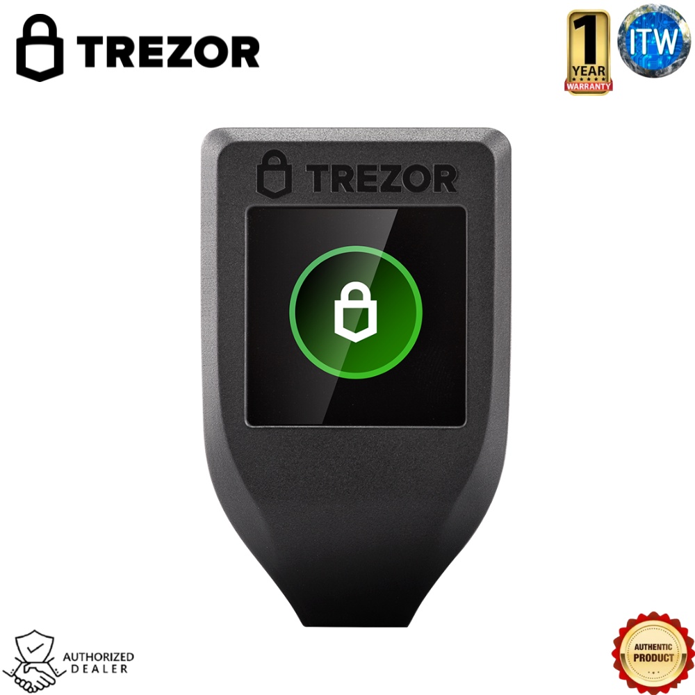 Trezor Model T - Next Generation Crypto Hardware Wallet (Black) with LCD Color Touchscreen and USB-C, Store your Bitcoin, Ethereum, ERC20 and more with Total Security