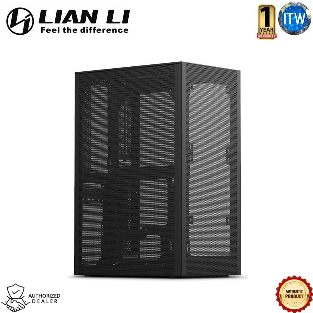Lian Li SSUPD Meshlicious Mini-ITX Mesh PC Case Black (SSU-MESHLI-BK-FM)