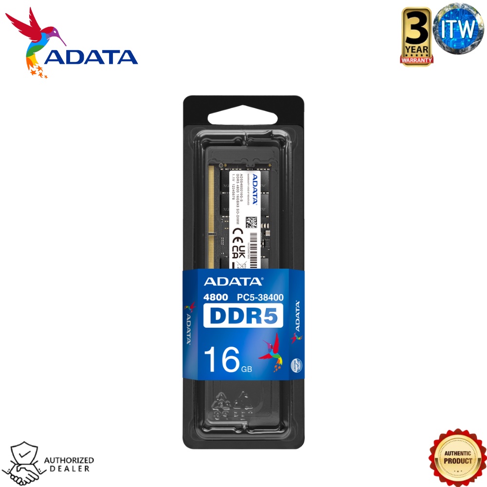 Adata Premier  DDR5-4800 SODIMM Memory Module RAM (8GB | 16GB | 32GB)