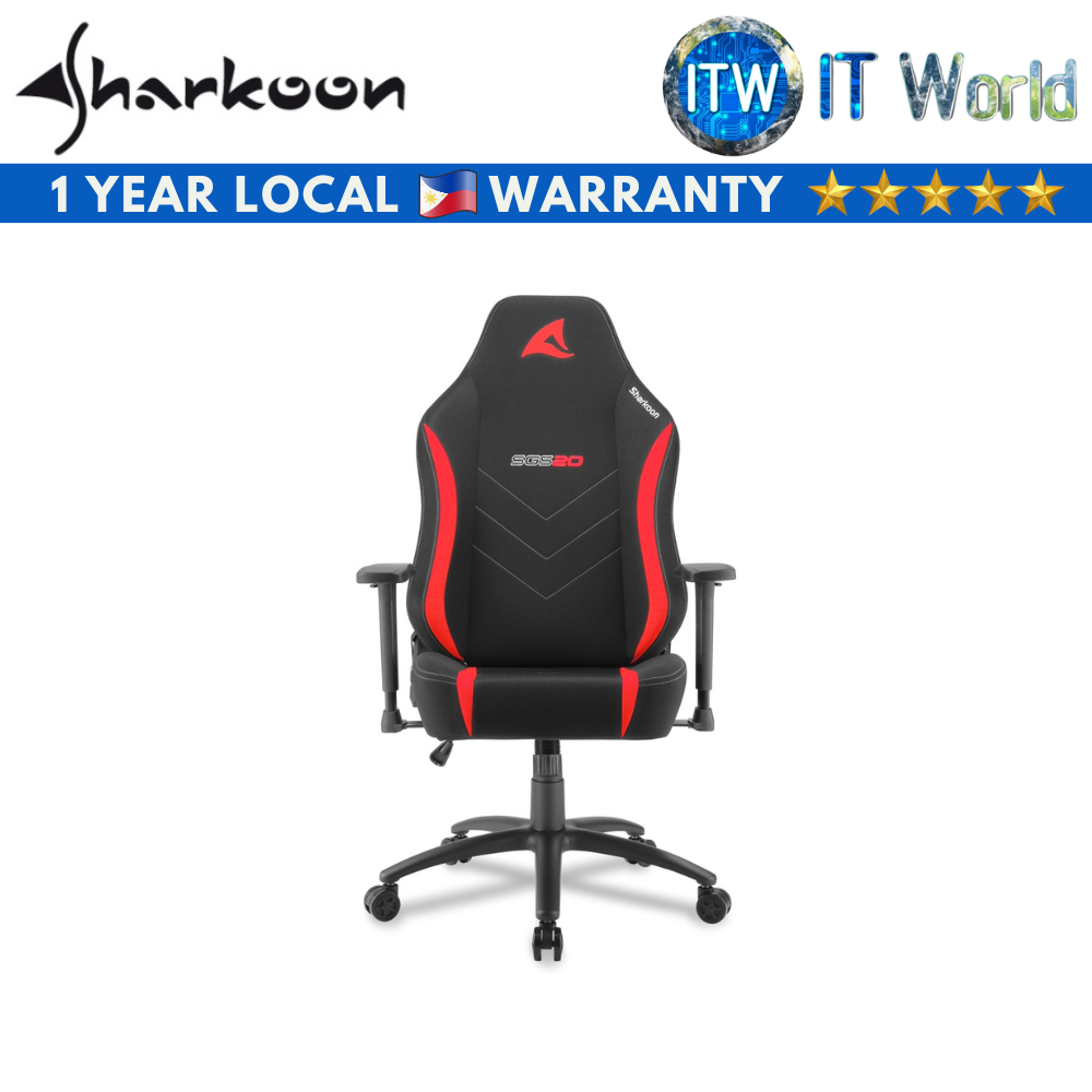 Sharkoon Skiller SGS20 Fabric Gaming Chair (Black/Red)